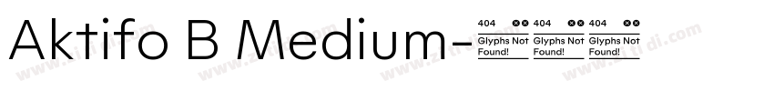 Aktifo B Medium字体转换